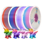SUNLU 4KG Rainbow PLA Filament Bundle Multicolor, 4kg in Total