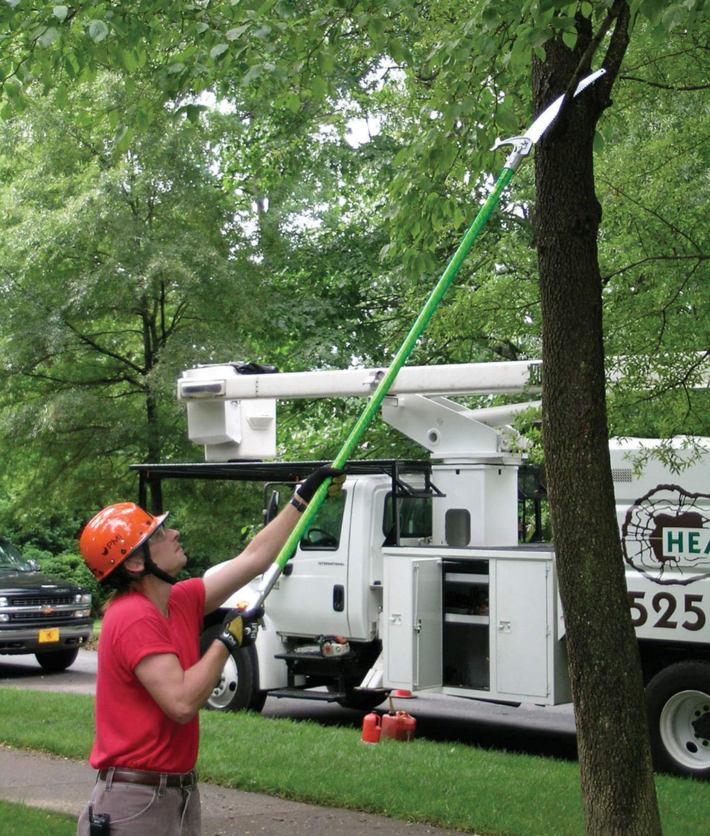 Jameson LS-Series Hollow Core Landscaping Tree Trimming Kit | 16” Barracuda Saw Blade | 18-Foot Reach | Fiberglass Poles with Leaf Spring Locking Buttons | Tree Pruning & Trimming Tool