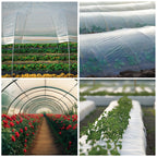 Greenhouse Plastic Sheeting 12 x 25ft - 6 Mil Clear Polyethylene Film, UV Resistant & Anti-Drip Heavy Duty Plastic Cover - Multi-Purpose Clear Tarp for Garden, Agriculture, and Construction (5-Layer)