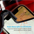 StickTite Lenses Small 28mm (Single Pack) – Stick-on bifocal lens - Instantly convert sunglasses, goggles, or glasses into magnified, bifocal sunglasses. (1 pair) 1.5 diopter