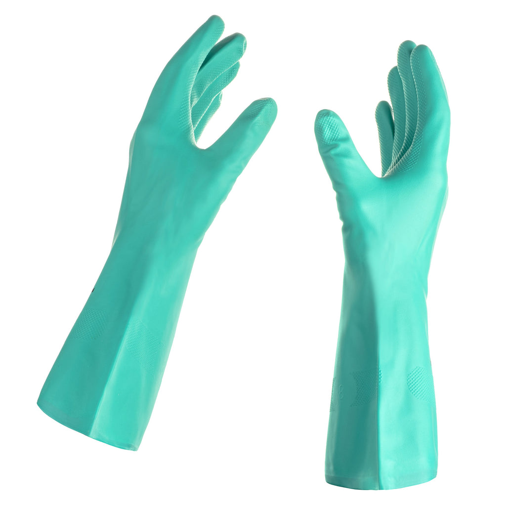 TUSKO PRODUCTS Best Nitrile Rubber Cleaning, Household, Dishwashing, Latex Free, Vinyl Free, Large (12 Pairs)