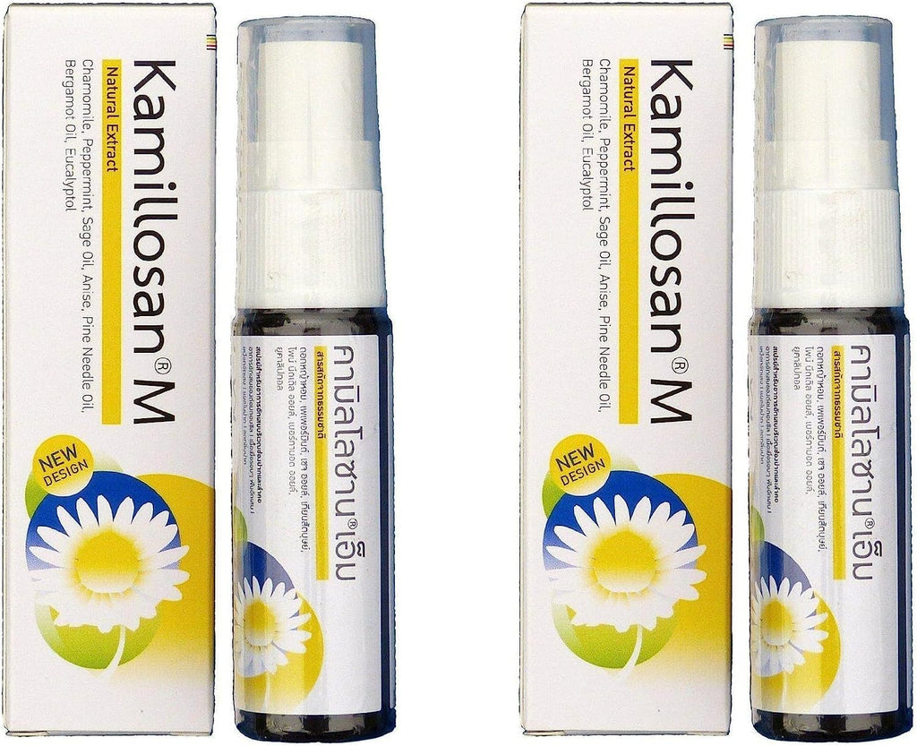 Kamillosan M Spray with Chamomile and Essential Oils 15ml (Pack of 2 Boxes)