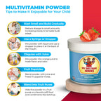 My Spectrum Heroes Kids Powder Multivitamin - Strawberry Powder Supplement, Better Absorption, Non-GMO, Non-Gluten, No Artificial Ingredients - Neural Help for Children on The Spectrum - 30 Servings