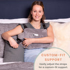 MOYOAMA Post Mastectomy Pillow –4 Pcs Protective Kit incl 1 Gel Pack, Seatbelt Cushion, Shower Lan- Breast Surgery Must Haves,Breast Reduction Recovery Supplies, Breast Augmentation,Post Op Essentials