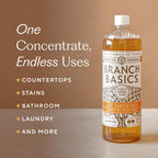 Branch Basics Premium Starter Kit in Glass: All Purpose Cleaner, Glass Cleaner, Bathroom Cleaner, Wash Bottle, and Laundry Bottle (3 Glass Spray Bottles + Concentrate) Fragrance-Free