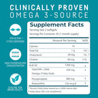 Kori Krill Oil Omega 3 Superior Absorption Oil Supplement, EPA & DHA, 600 mg, 60 Softgels