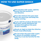 Pro-Grade Chlorine Pool Shock, 68% Cal-Hypo Granular Sanitizer, Prevents Bacteria & Algae, Restores Crystal Clear Water - Shock Treatment, Swimming Pool Chemical - 25Lb