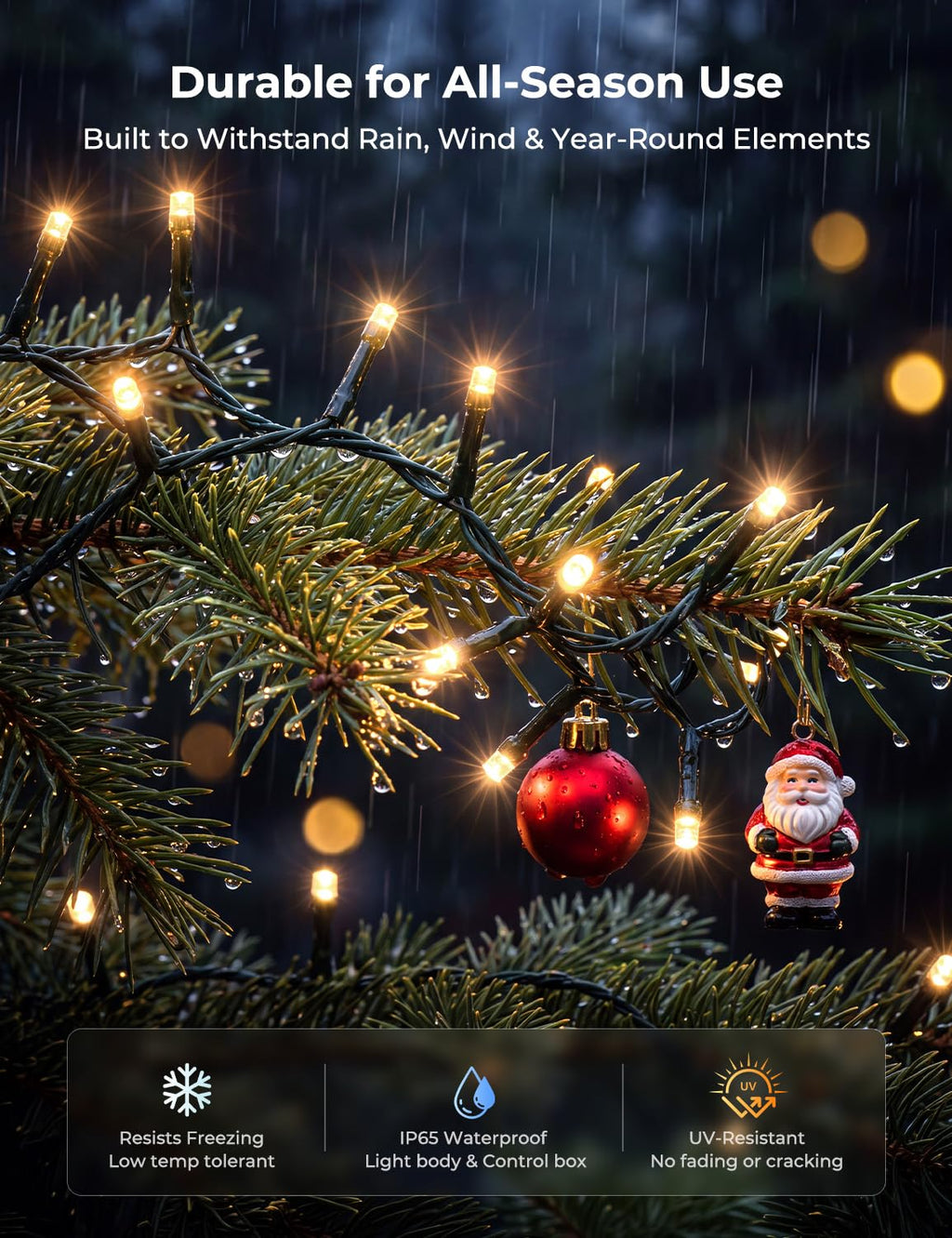 Minetom 82ft 250LED Smart Color Changing Christmas Halloween Tree Lights