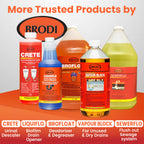 Brodi BroFloat Sump Pit Deodorizer & Degreaser, Industrial-Strength, Floating Protective Layer, Stops Odors & Dissolves Grease, Freeze-Proof, Concrete & Steel Safe, Pack of 1