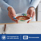 Dixie Small Paper Bowls, 10 Oz, 280 Count (8 packs of 35 bowls), Microwave-Safe, Soak-Proof, Disposable Bowls Great For Snacks, Dessert, And Light Lunch Meals