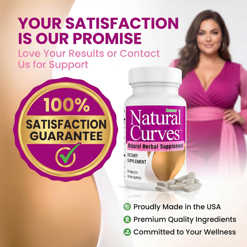 Natural Curves Breast Enhancement Pills and Estrogen Supplement for Women and Men, Breast Enlargement Pills for Women and Transgender - Vegan Non GMO 60 Tablets