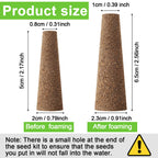 Chumia 200 Pcs Hydroponics Grow Sponges Replacement Root Growth Sponges Pods Kit Seed Starter Pods for Hydroponics Growing System Garden Patio
