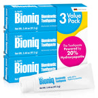 Bioniq Classic - 20% Hydroxyapatite Toothpaste, bioHAP and Fluoride Free Daily Use, Clinically Tested - Our Expert Enamel Care, Mint Flavor - 3 x 3.44 Oz