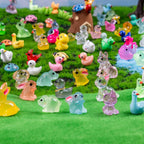 Teenzee 240 Pcs Mini Resin Animals Variety Tiny Animals Figures Miniature Little Small Animal Figurines Bulk for Micro Fairy Garden Landscape Accessories Hide Crafts Decor Aquarium