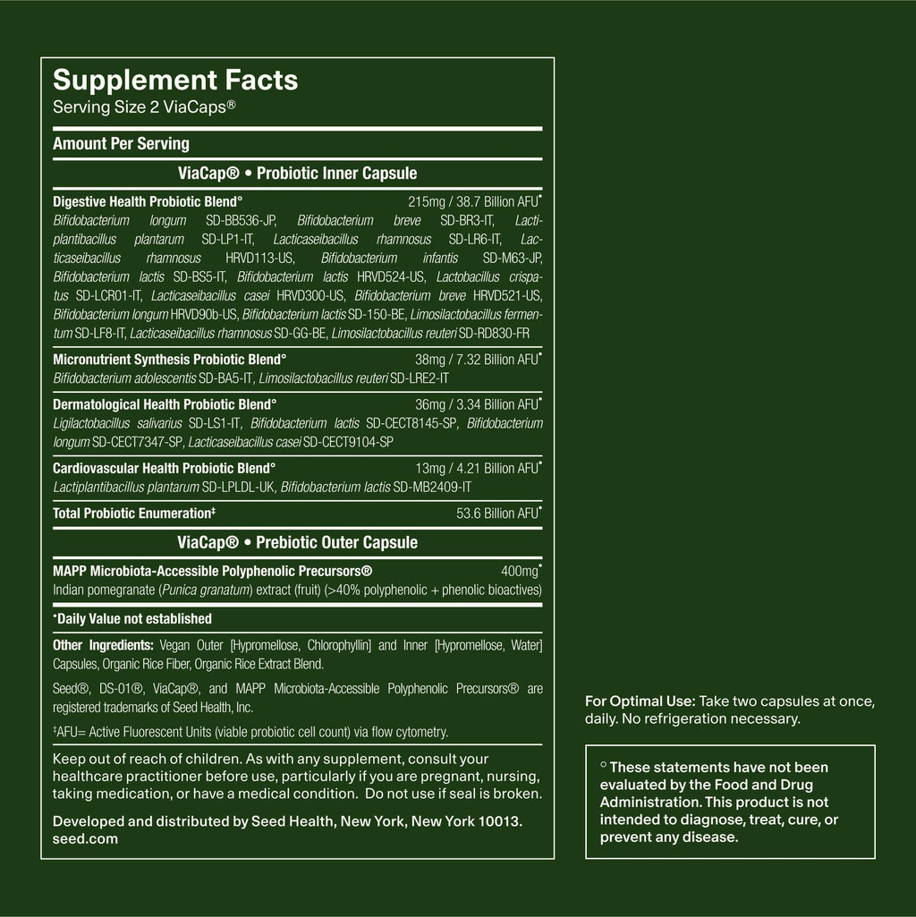 Seed 14 Day Gut Reset - Prebiotic and Probiotic for Women & Men - Digestive Health, Gut Health, Rapid Gut Recovery, Bloating & Constipation Relief - Vegan & Shelf-Stable - 28 Capsules (14-Day Supply)