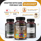 Ceylon Cinnamon Apple Cider Vinegar Turmeric Ginger Root Berberine Gymnema sylvestre Milk Thistle Licorice -150 Capsules