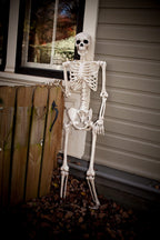 Crazy Bonez Original Pose-N-Stay Halloween Skeleton, 5 FT – Life-Size
