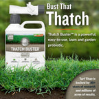 Turf Titan Thatch Buster Lawn Aerator & Grass Dethatcher (1 Gallon) – All-Natural Liquid Soil Loosener & Conditioner for Green Grass – Healthy Soil in 45 Days – Covers Up to 24,000 Sq Ft