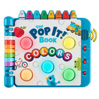 Chuckle & Roar Pop It Book, Colors, English & Spanish, Quiet Mode, 1–4+