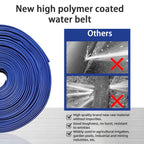 YASHINE PVC HOSE 2"*50ft, Pool Backwash Hose, Heavy Duty Reinforced Blue PVC Lay Flat Water, For Swimming Drain Pools and Clean Filters, with 2 Clamp