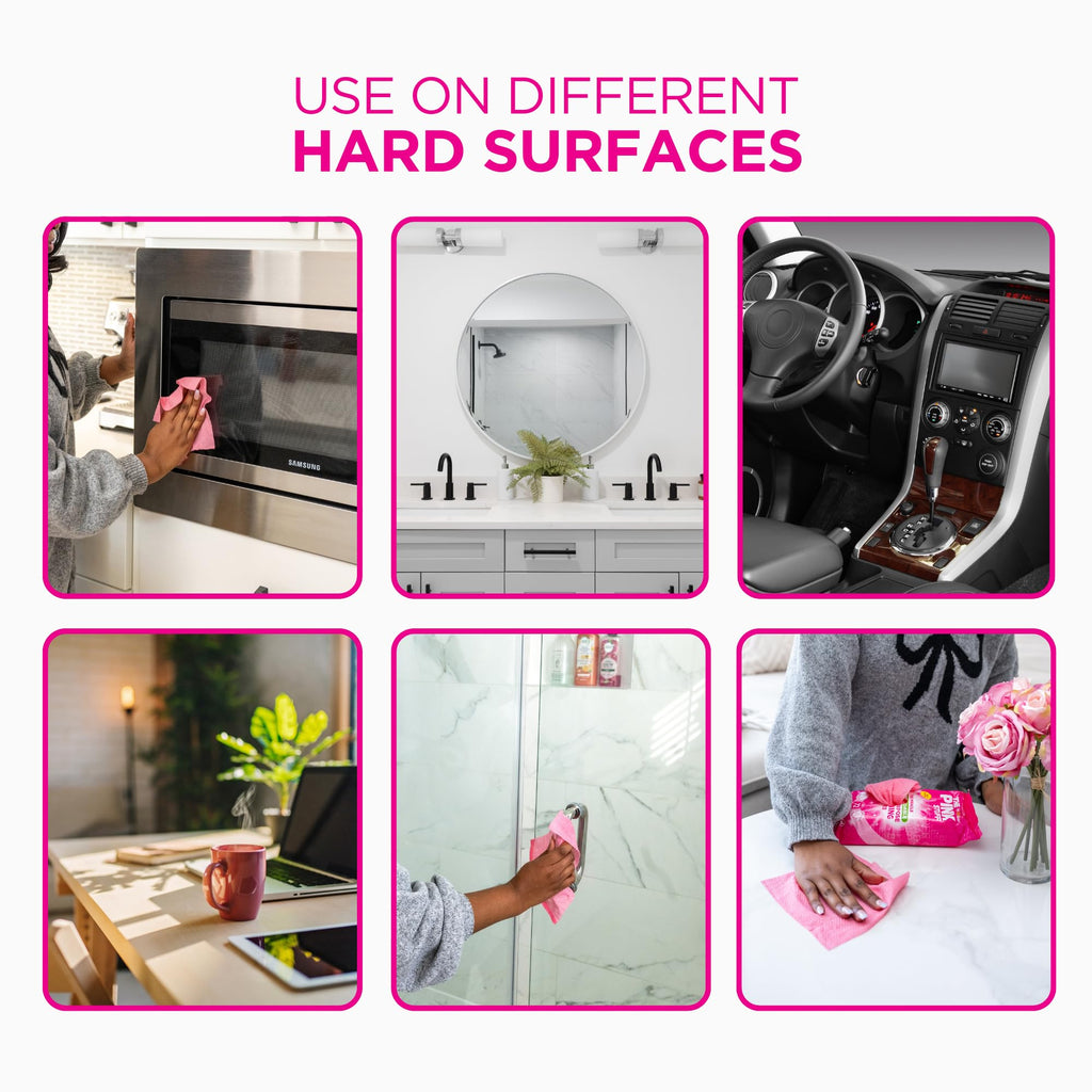 Stardrops The Pink Stuff Miracle Multi-Purpose Cleaning Wipes – 216 Count – Tough on Grease, Grime, and Dirt – All-Purpose Cleaner for Kitchen, Bathroom, and More