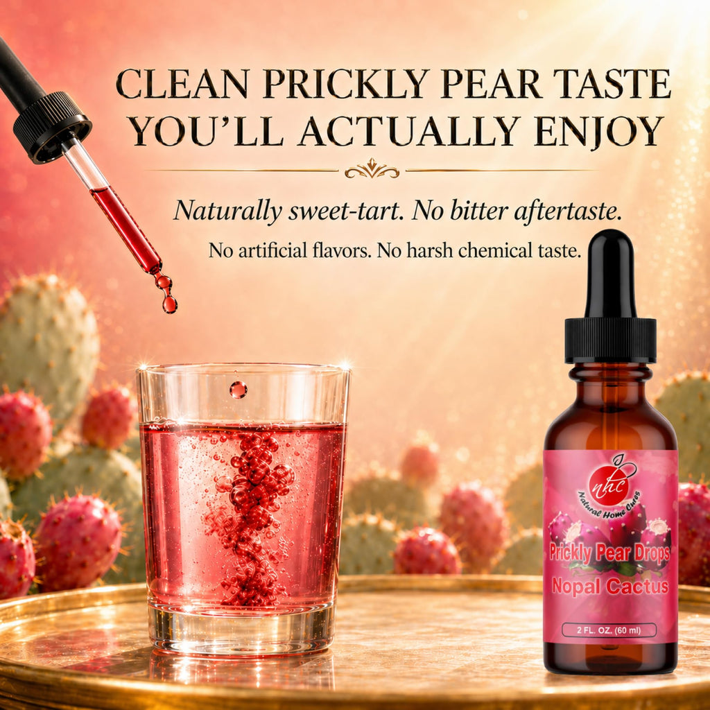 Natural Home Cures Prickly Pear Drops with Vitamin B12, Nopal Cactus Fruit Concentrate, Liquid Supplement with Betalains & Plant Nutrients, 2 Bottles, 120 Total Servings, 2 Fl Oz Each (2)