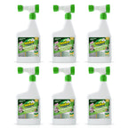 OdoBan Outdoor and Yard Odor Eliminator, Plant-Friendly Formula, Made in the USA, Clean Fresh Scent, 32 Fluid Ounce Bottle with Hose End Sprayer, 6-Pack