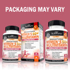 Daily Multivitamin for Women 50 & Over – Memory Support Supplement – Promotes Stress Reduction & Healthy Immune Response – Women's Multivitamin Supplement Designed for Stomach Comfort - 60 Capsules