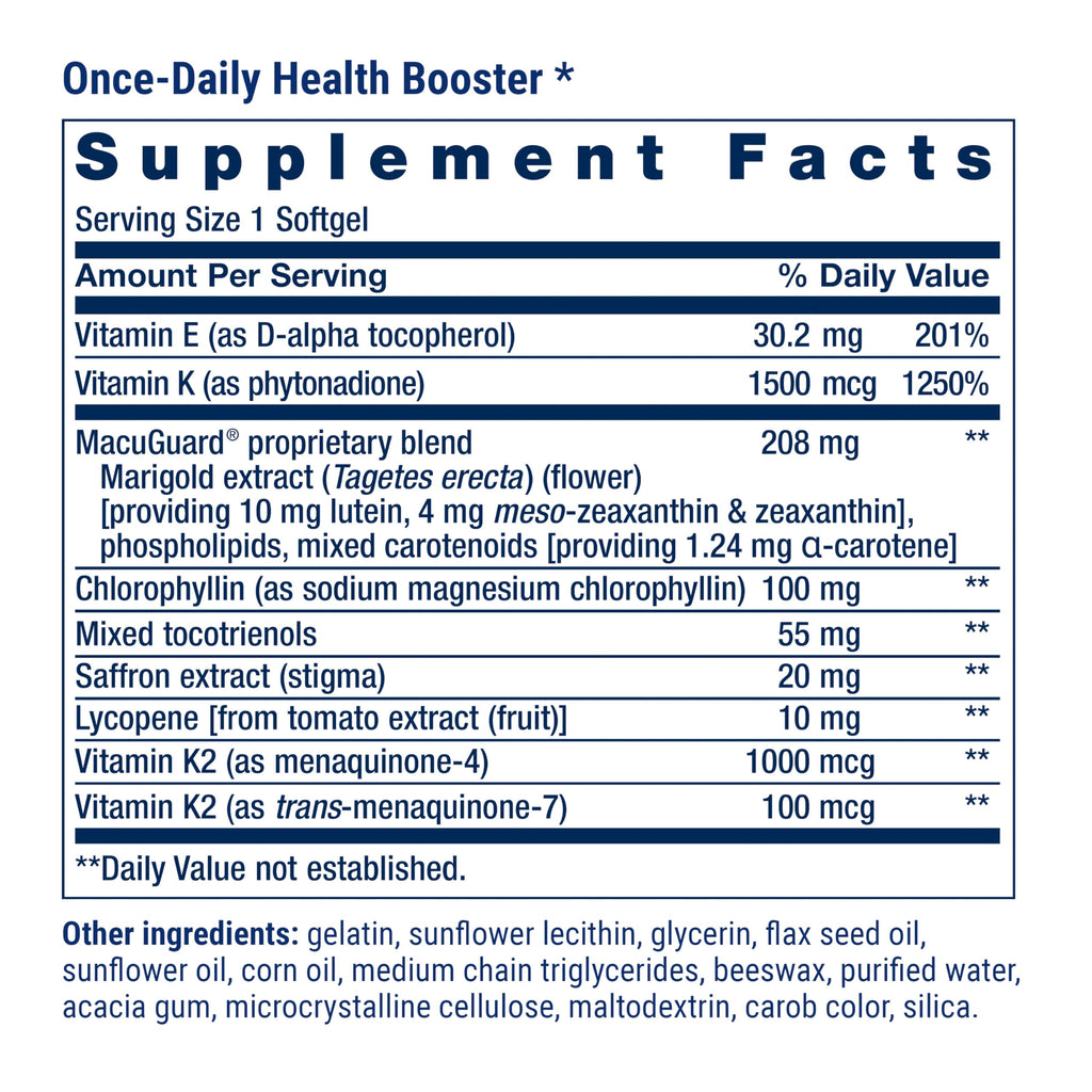 Life Extension Comprehensive Nutrient Packs Advanced, Curcumin, Fish Oil, multivitamin, CoQ10, multis and Supplements, 30 on-the-go Packets, Gluten-Free, Non-GMO