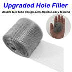 Wire Mesh Hole Fill Fabric 5 in X 103Ft, Weep Holes Filler and Covers, Upgraded Stainless Steel Wire Mesh, Flexible Stretchy Hardware Cloth for Garden House and DIY, Mice Control Rodent Barrier