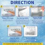 STREALE Ice Machine Cleaner Maker and Descaler - 100 Ice Maker Cleaner Tablets Compatible with All Major Brands, Nickel Safe Descaler Countertop Portable Commercial Icemaker Cleaning Solution