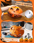 Fenvella Pumpkin Carving Kit Tools & Stencils Set Halloween Cookie Cutters