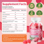 IRIDESICENT Magnesium Glycinate Gummies 400mg, Sugar Free Magnesium Supplement w/Ashwagandha, Zinc, Vegan Magnesium Glycinate Supplement for Adults - 120 Strawberry Gummies