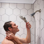 Moen Engage Spot Resist Brushed Nickel Six-Function 5.5-Inch Removable Handheld Showerhead with Magnetic Docking System, 26112SRN
