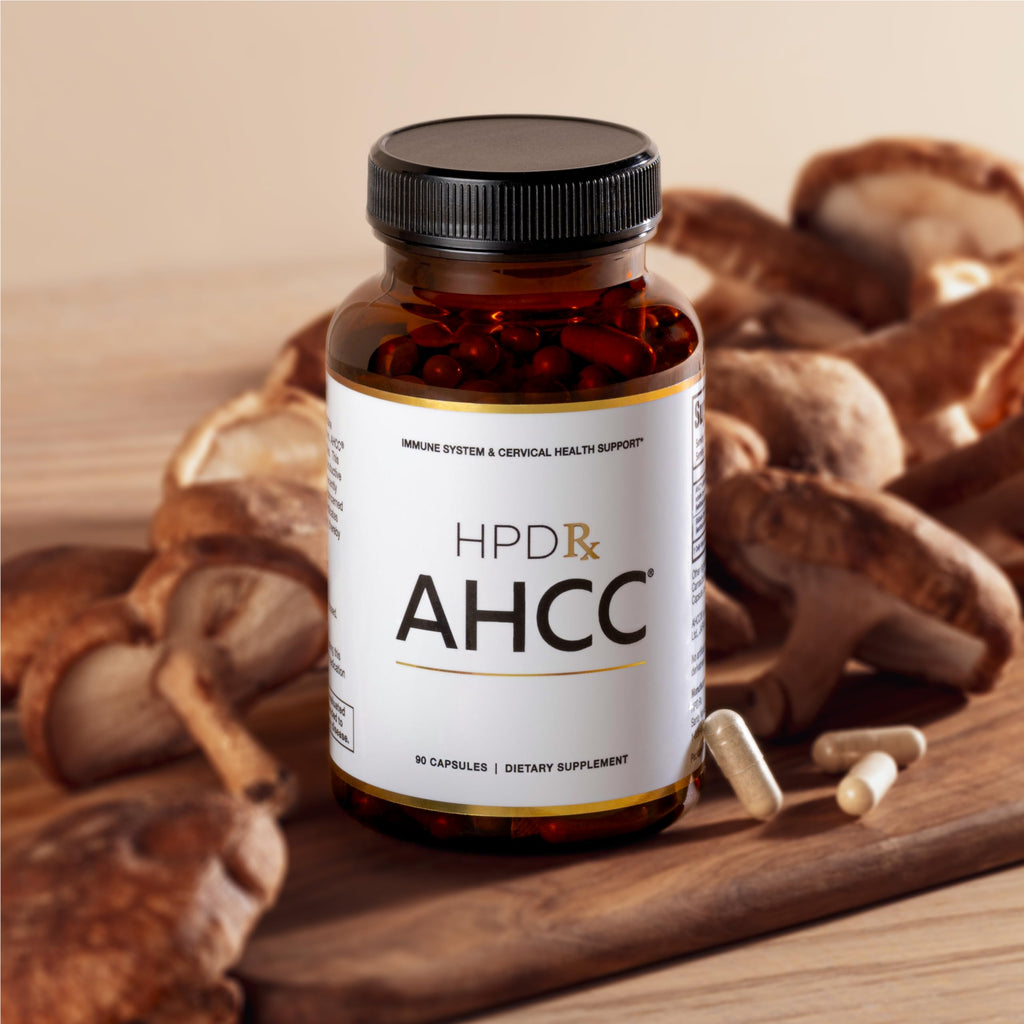 HPD Rx Premium AHCC & Shiitake Mushroom 1100 mg per Serving Supplement, Natural Immunity Booster, Maintains Natural Killer Cell Activity | AHCC is Proven in 30+ Studies | 60-Day Supply, 2-Pack