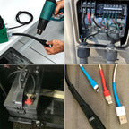 1-1/2(39mm) Heat Shrink Tubing - 3:1 Marine Grade Shrink Wrap - Large Waterproof Wire Cable Heat Shrink Tubing with Adhesive Lined - Industrial Heat Shrink Pipe Insulating Sleeve,5 Ft