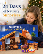Nativity Advent Calendar 2026 for Kids Toddlers Adults, 24 Day Holiday Gift