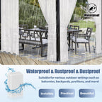 16pcs Outdoor Curtain Weights, Upgraded Heavier-Duty Waterproof Curtain Magnets Weights Outdoor, for Home Patio Drapery, Shower, Flags, Tablecloth to Stop Heavy Wind (White, 8pairs)