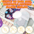 120 Pcs Adhesive Eye Patches for Kids Boys, 12 Styles Eye Patches Cute Boys Toddler Patch Bandages
