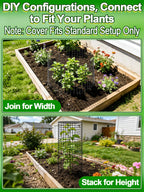 16''H x 11''Dia Plant Protectors from Animals - Full-Protection Anti-Rust Plant Cages with Covers for Outdoor Plants, Wire Garden Cloches for Plants Strawberry Keeping Chicken Rabbits Out, 4 Sets
