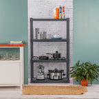 Sterilite 3-Pack 4 Shelf Unit, Heavy-Duty Shelving Storage and Utility Rack - Standing Plastic Organizer Shelves for Kitchen, Bathroom, and Garage