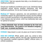 XYMOGEN MedCaps GI - L-Glutamine, Zinc & Prebiotic Inulin - GI Mucosa & Gut Lining Support - with Aloe Leaf Extract - Vegetarian & Non-GMO - 120 Capsules