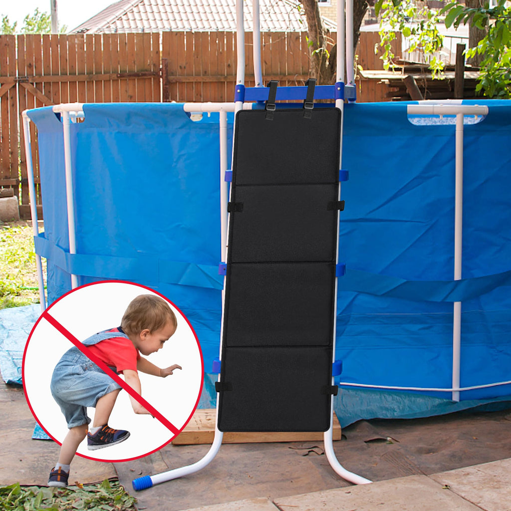 Adnee 600D Oxford Cloth Pool Ladder Protector Cover, 47.5''x16''Pool Step Guards,Swimming Pool Child Saver to Prevent Kids from Climbing,Falling,Drowning﻿ and Bunk Bed Ladders Protection ﻿
