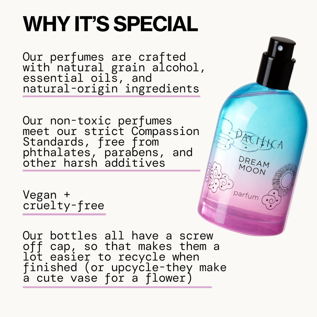 Pacifica Dream Moon Spray Perfume 2 fl oz ��� Bergamot, Pink Rose, Vanilla, Sandalwood & Patchouli ��� Clean, Vegan & Cruelty-Free Natural Perfume