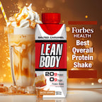 Lean Body Ready-to-Drink Salted Caramel Protein Shake, 40g Protein, Whey Blend, 0 Sugar, Gluten Free, 22 Vitamins & Minerals, 17 Fl Oz (Pack of 12)