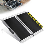 VNN Portable Wheelchair Ramp 2FT, Non-Slip Aluminum Ramps for Wheelchairs for Home, Handicap Wheelchair Ramps for Home Steps, Aluminum Loading Dock Plates