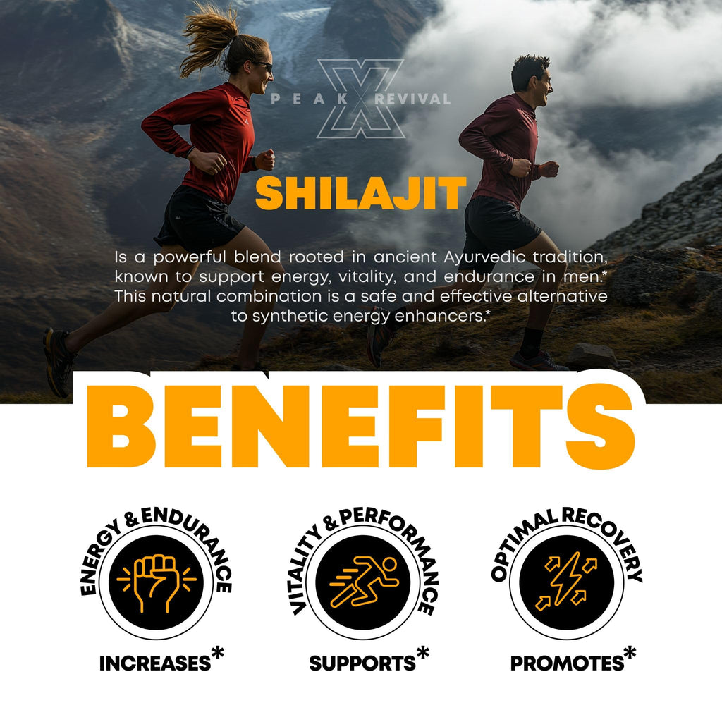 Peak Revival Shilajit Gummies with Manuka Honey - Promotes Optimal Recovery, Increases Energy & Endurance, Mixed Berry Flavor, 100mg per Serving, 60 Count (30 Servings)