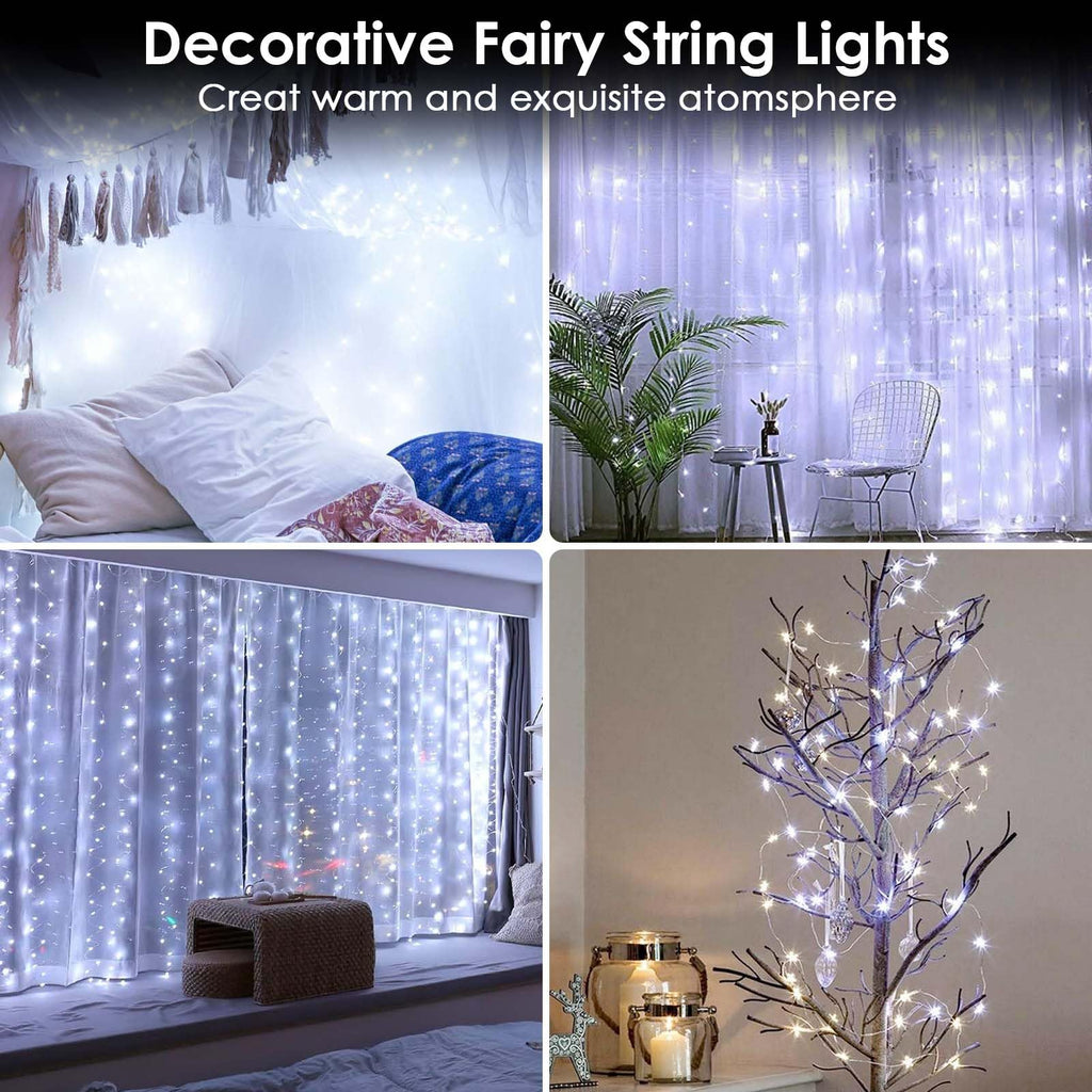 4 Pack Fairy Lights Battery Operated 16FT 50 LED String Lights Cool White
