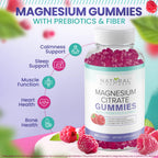 Sugar Free Magnesium Gummies - Calming Anti-Stress Gummies, Magnesium Supplement to Support Stress Relief, Sleep, Heart Health, Nerves, Muscles & Bones, 100 mg, Kids, Adults, Vegan, High Absorption
