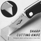 JETMORE 12 Pack Box Cutter, Folding Utility Knife with Spare 30 Pcs Blades, Sharp Box Cutters for Cardboard, Package, Carpet, Crafts, Navajas Para Trabajo, Razor Knife, Folding Knives, Box Opener